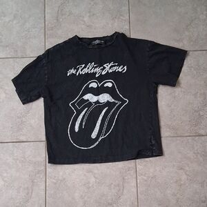 The Rolling Stones Kids Tee in Black and White